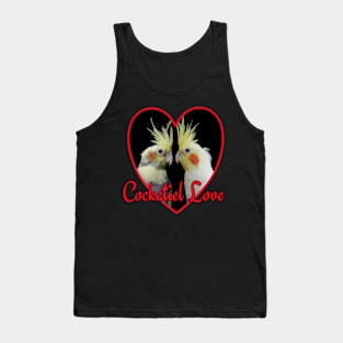 Cockatiel Love Heart Parrot Tank Top